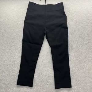 MMLafleur Pant Womens 4 Black Straight Leg Stretch Side Zip Business Preppy Fit